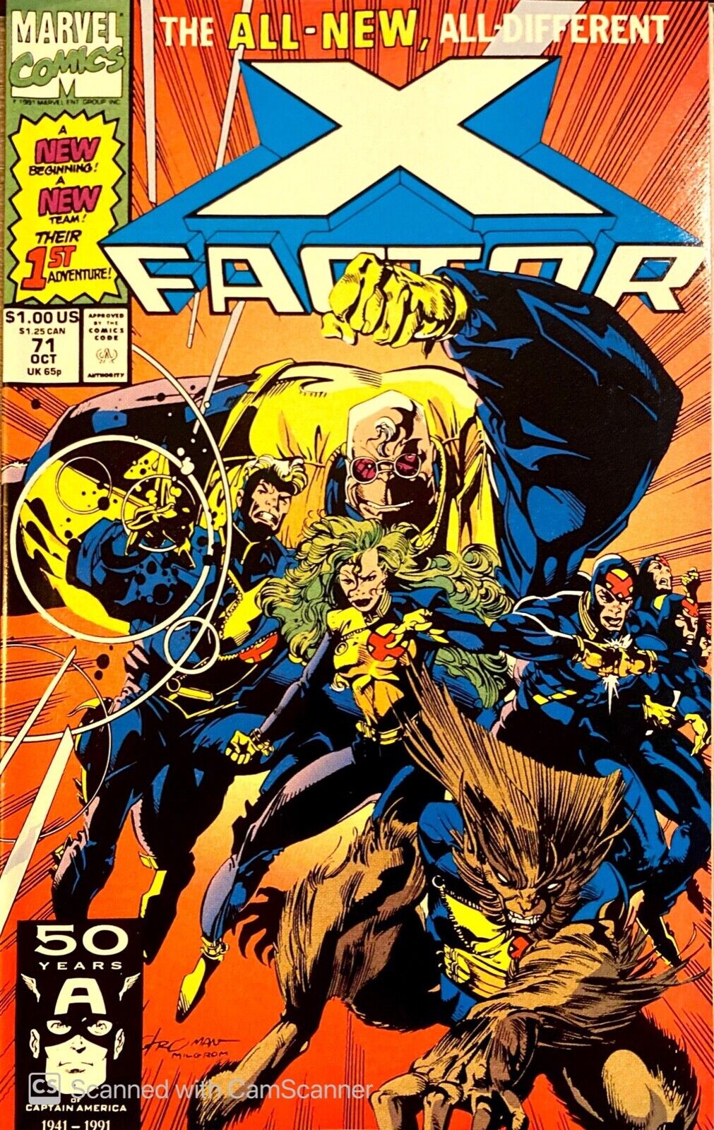 Marvel Comics X-Factor #71 Copper Age 1991