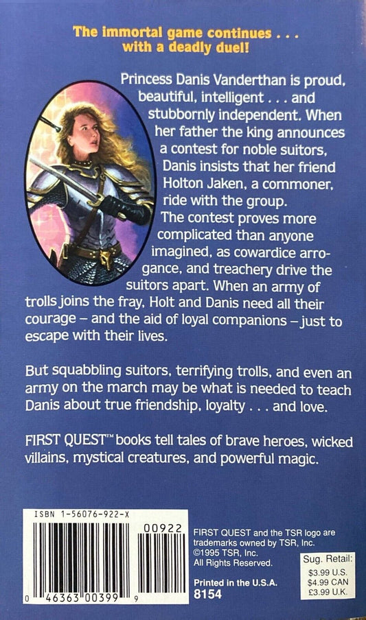 First Quest: Suitors Duel by Douglas Niles 1995 TSR Paperback Quest Triad Book 2