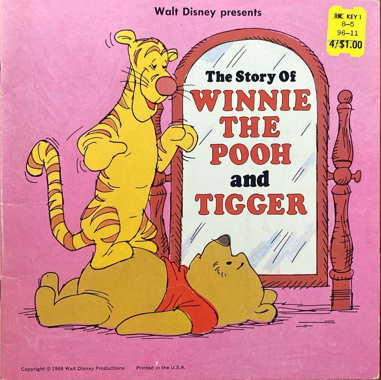Walt Disney The Story of Winnie the Pooh and Tigger 1968 Golden Paperback