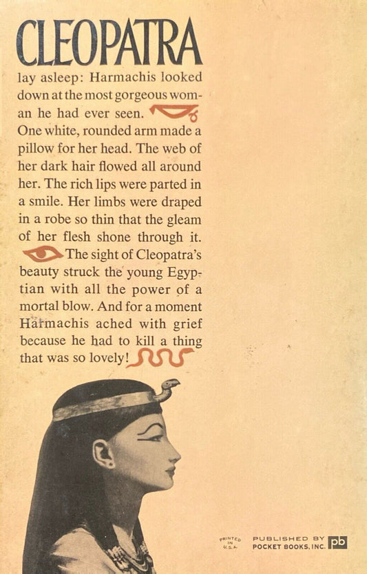 Cleopatra by H. Rider Haggard 1963 Pocket 7025 Paperback