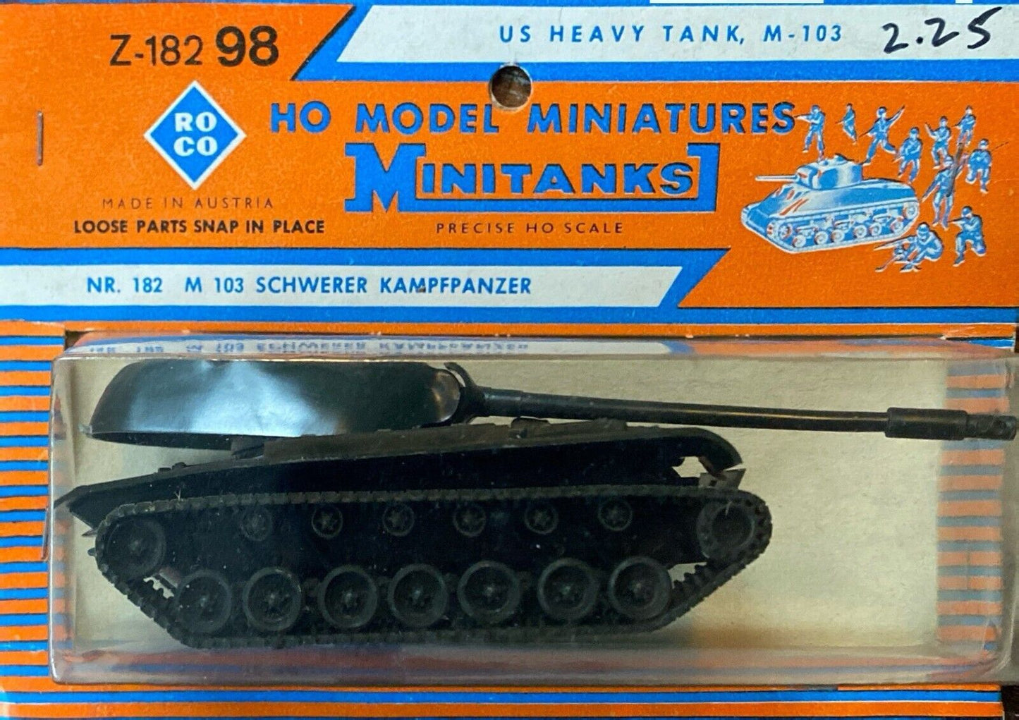 Roco Z-182 US Heavy Tank M-103 (M 103 Schwerer Kampfpanzer) New on Card NOS