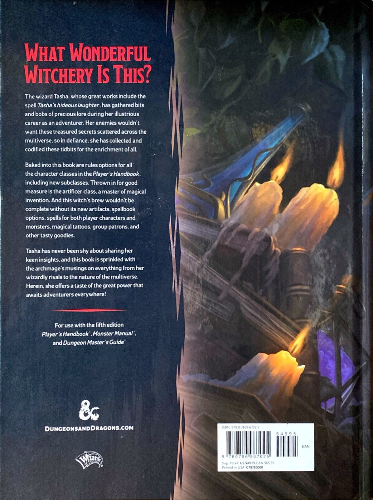 Dungeons & Dragons D&D 5E Tasha's Cauldron of Everything Wizards of the Coast