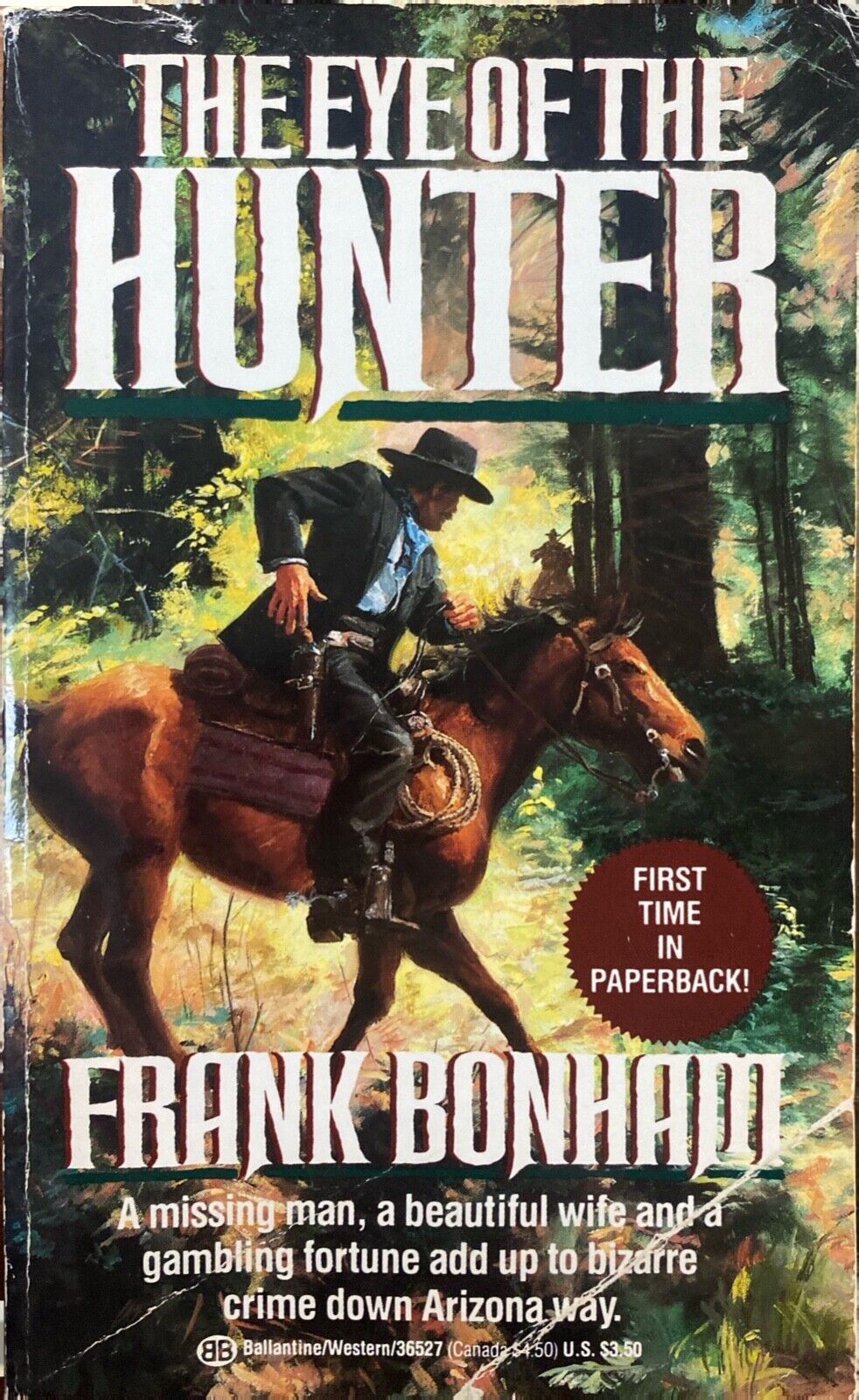 The Eye of the Hunter by Frank Bonham 1990 Ballantine Paperback