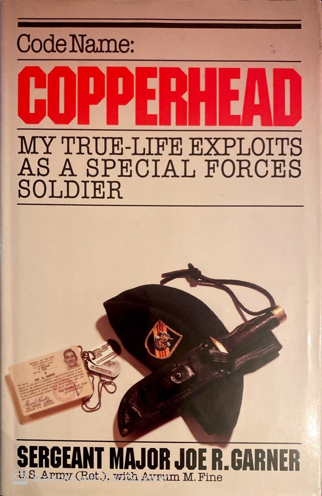 Code Name: Copperhead by Joe R. Garner 1994 Simon & Schuster Hardcover