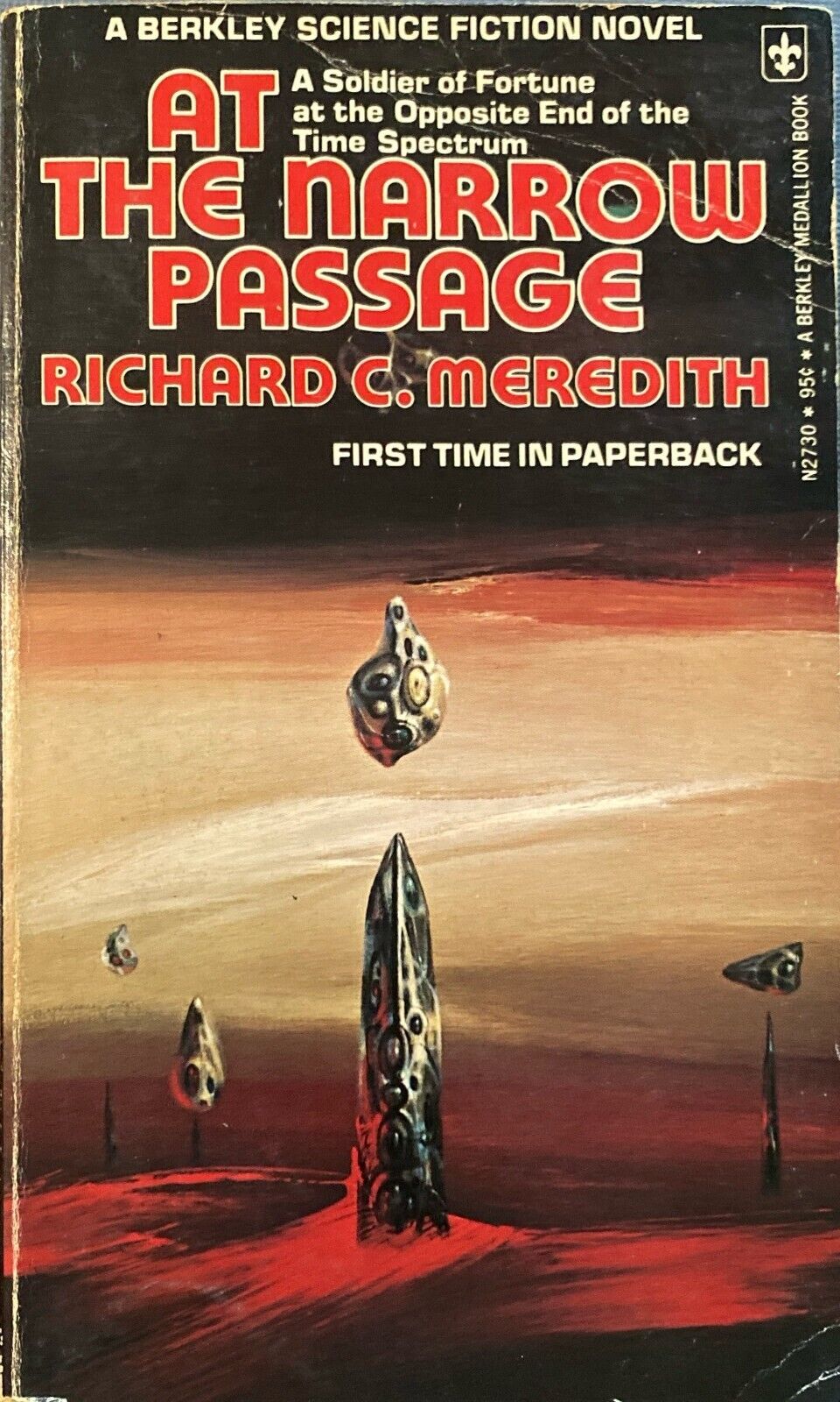 At the Narrow Passage by Richard C. Meredith 1973 Berkley N2730 Paperback
