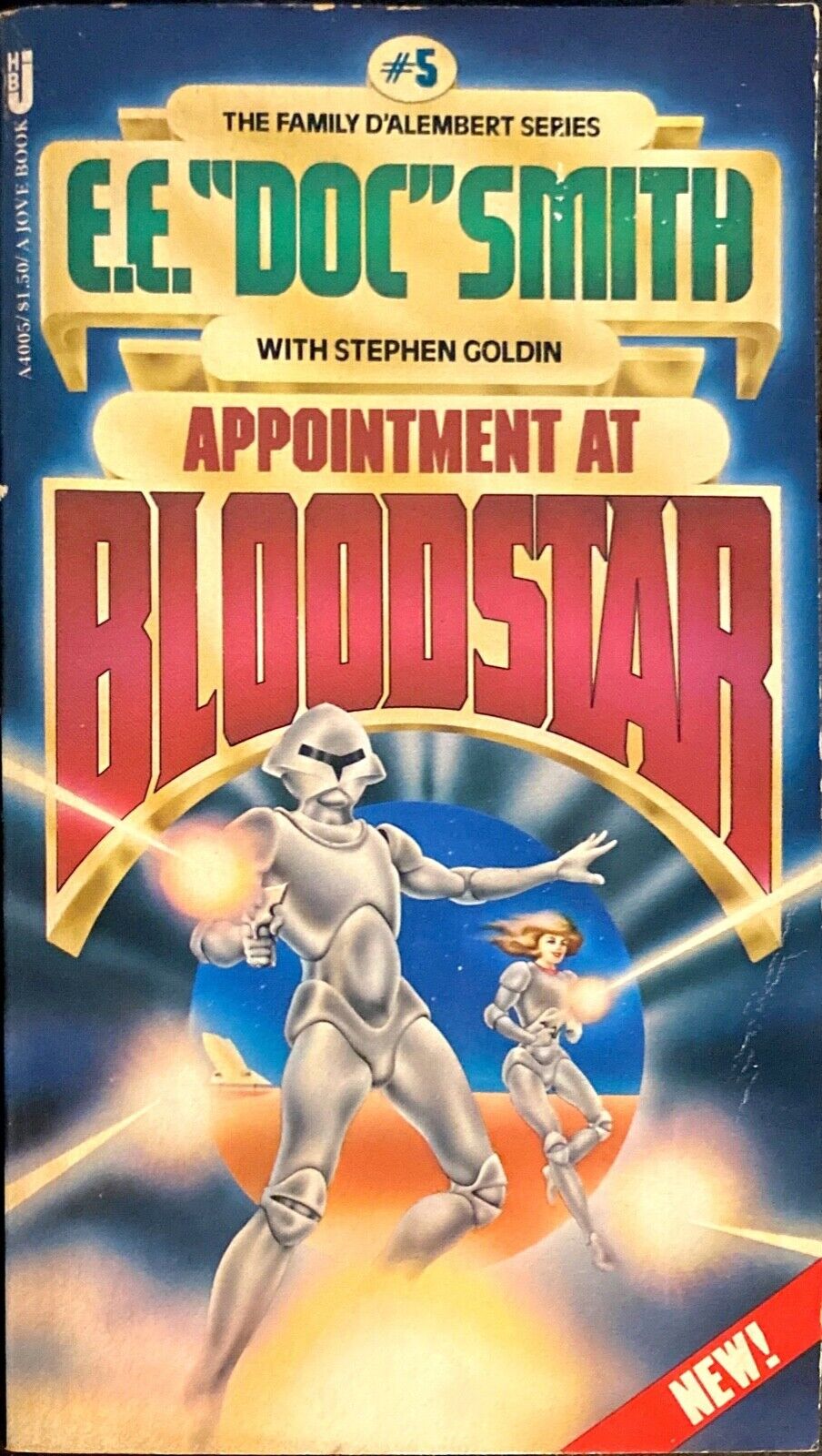 Appointment at Bloodstar by E.E. Doc Smith 1978 Jove Paperback Family D'Alembert