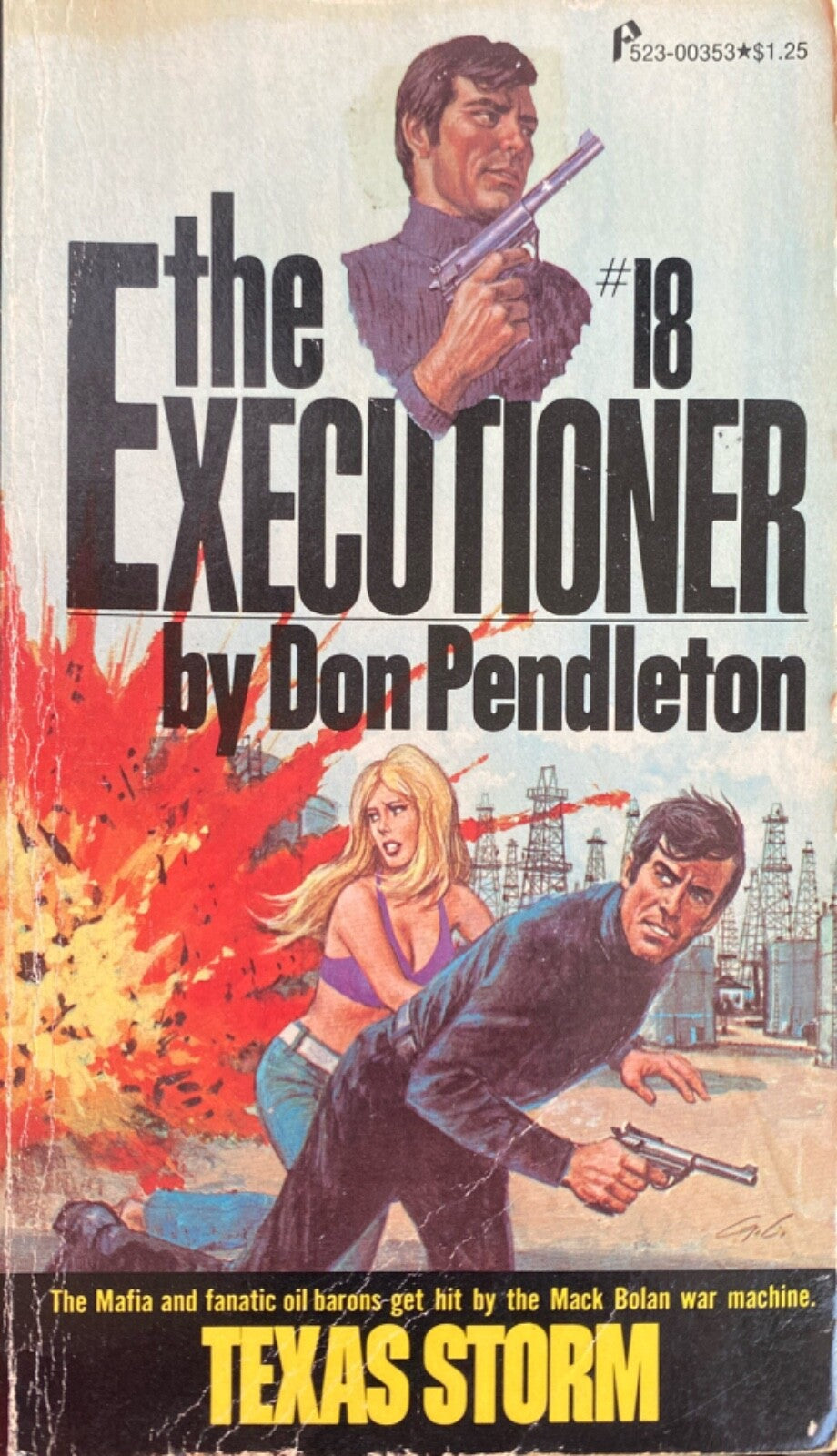 Texas Storm by Don Pendleton 1974 Pinnacle Paperback Executioner #18