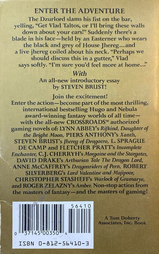 Dzurlord by Adventure Architects 1987 Tor Paperback A Crossroads Adventure