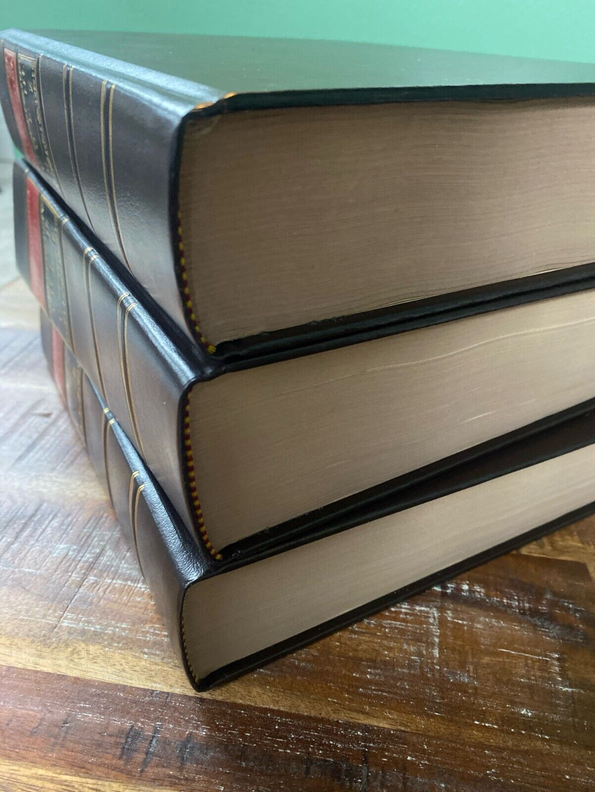 Encyclopaedia Britannica 1771 Facsimile Edition 3 Volume Set Leather Hardcover