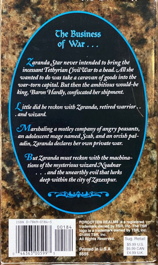 War in Tethyr by Victor Milan 1995 TSR Paperback Forgotten Realms Nobles