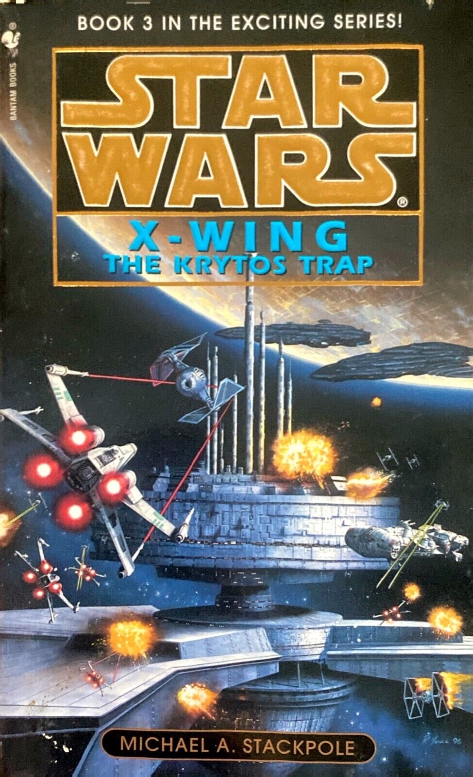 Star Wars X-wing: The Krytos Trap by Michael A. Stackpole Bantam Paperback