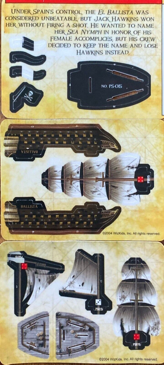 WizKids Pirates CSG of the Spanish Main PS-015 El Ballista