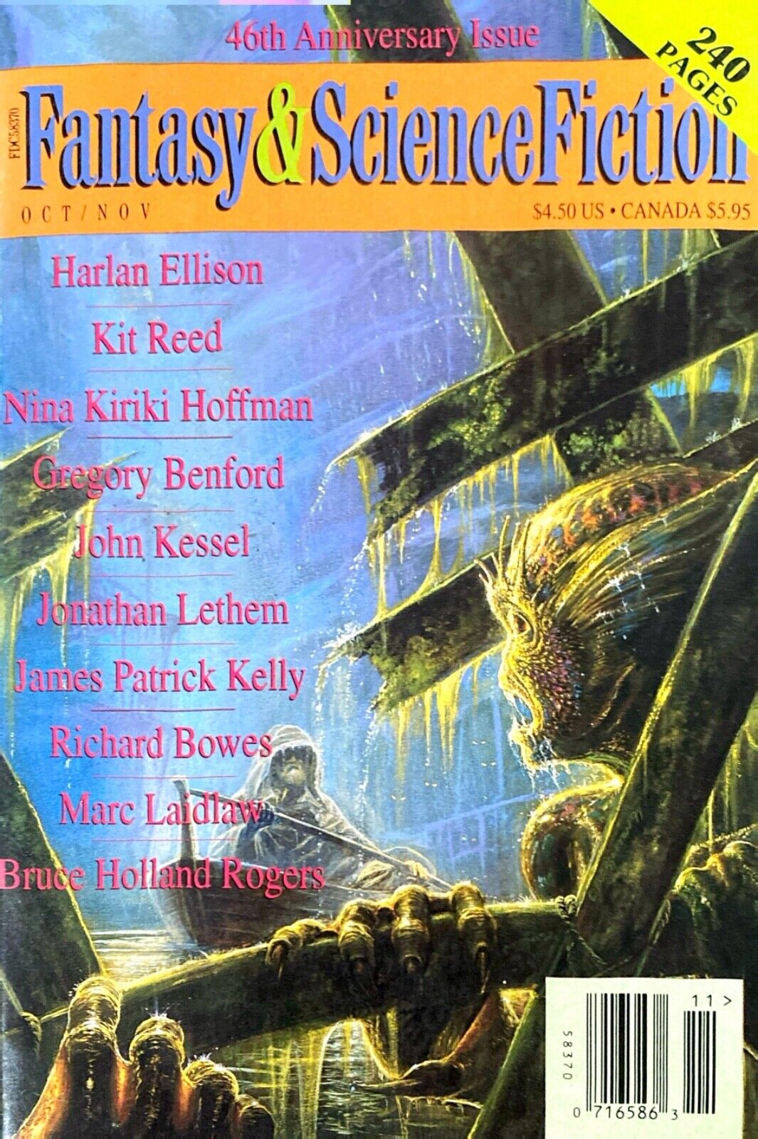 Fantasy & Science Fiction Vol. 89 No. 4-5 October/November 1995 Ellison Benford