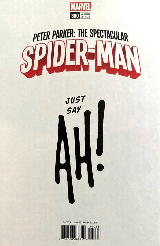 Marvel Comics Peter Parker: Spectacular Spider-man #300 2018 Hughes B&W Variant