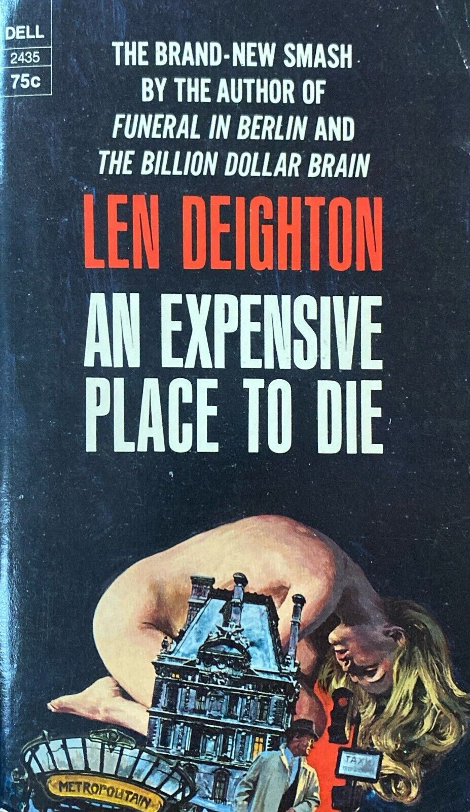 An Expensive Place to Die by Len Deighton 1968 Dell 2435 Paperback