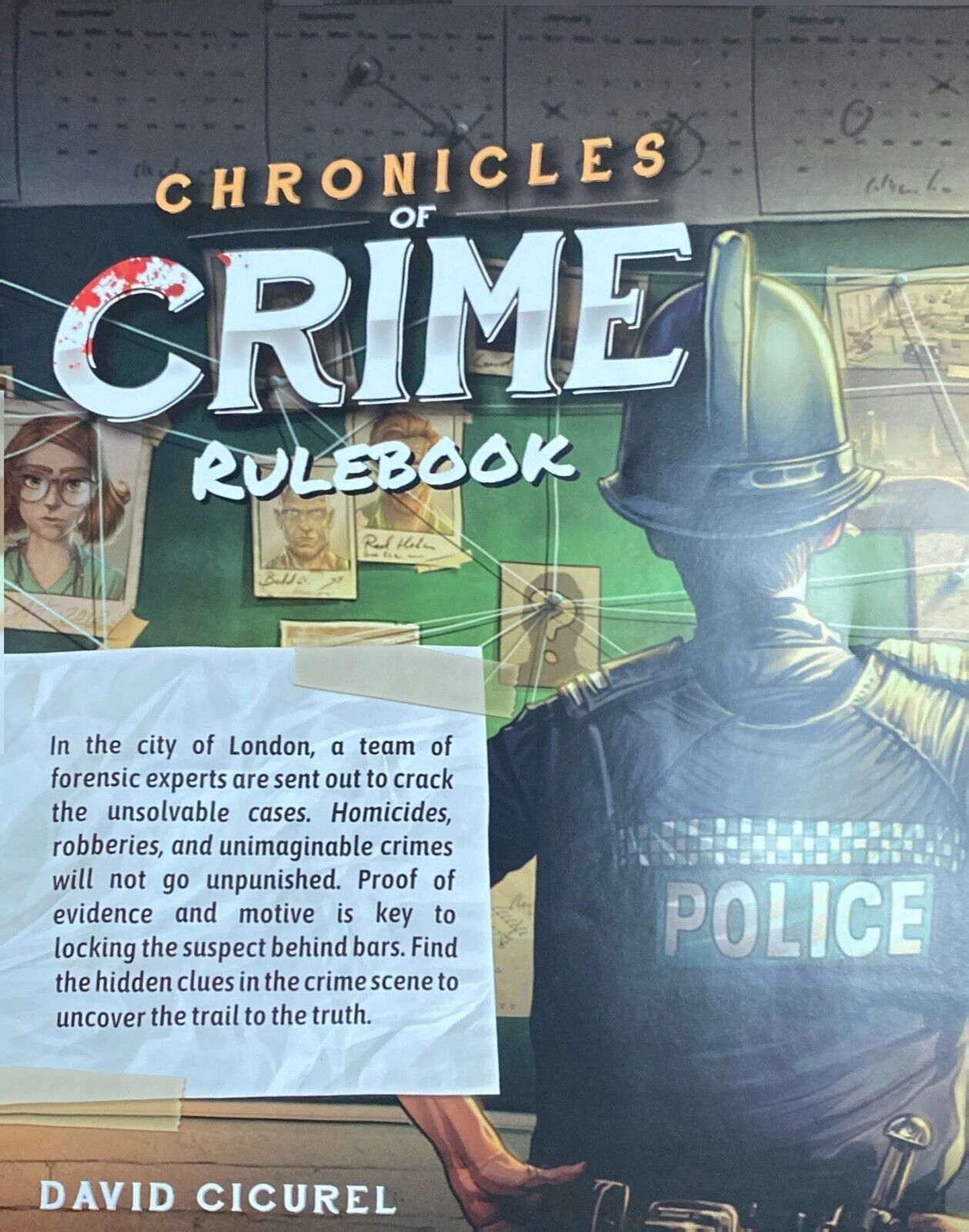 Chronicles of Crime Board Game 2018 Lucky Duck Games Complete