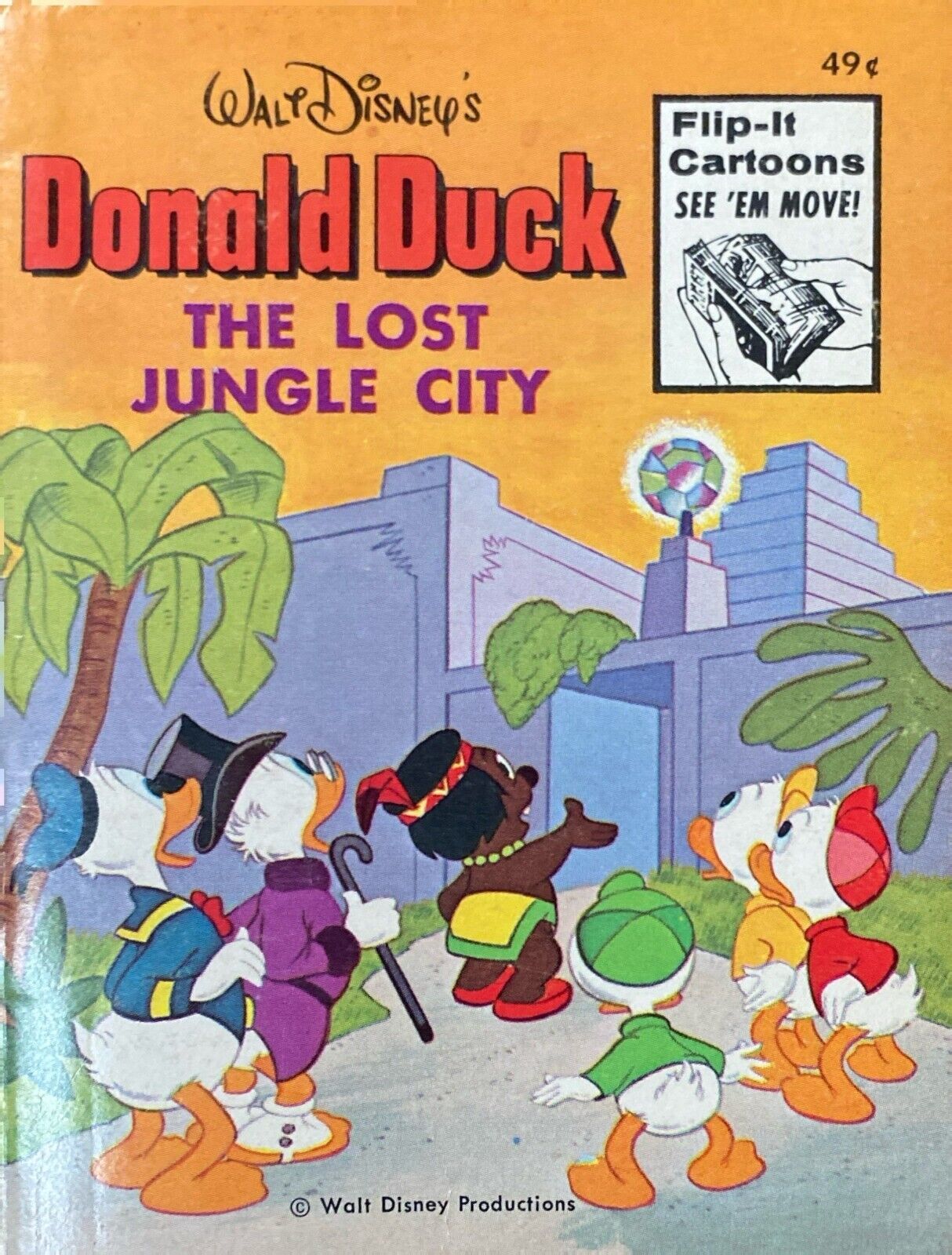 Walt Disney's Donald Duck: The Lost Jungle City 1975 Big Little Book 5773