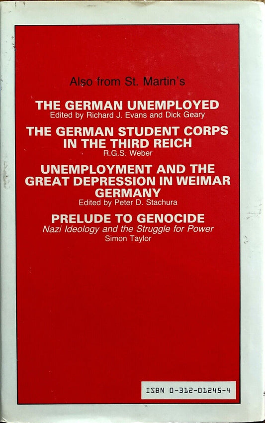 The First Nazi Town by N.F. Hayward & D.S. Morris 1988 St. Martin's Hardcover
