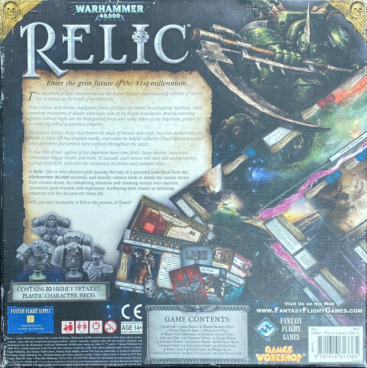 Warhammer 40,000 Relic Core Board Game Complete Fantasy Flight Games