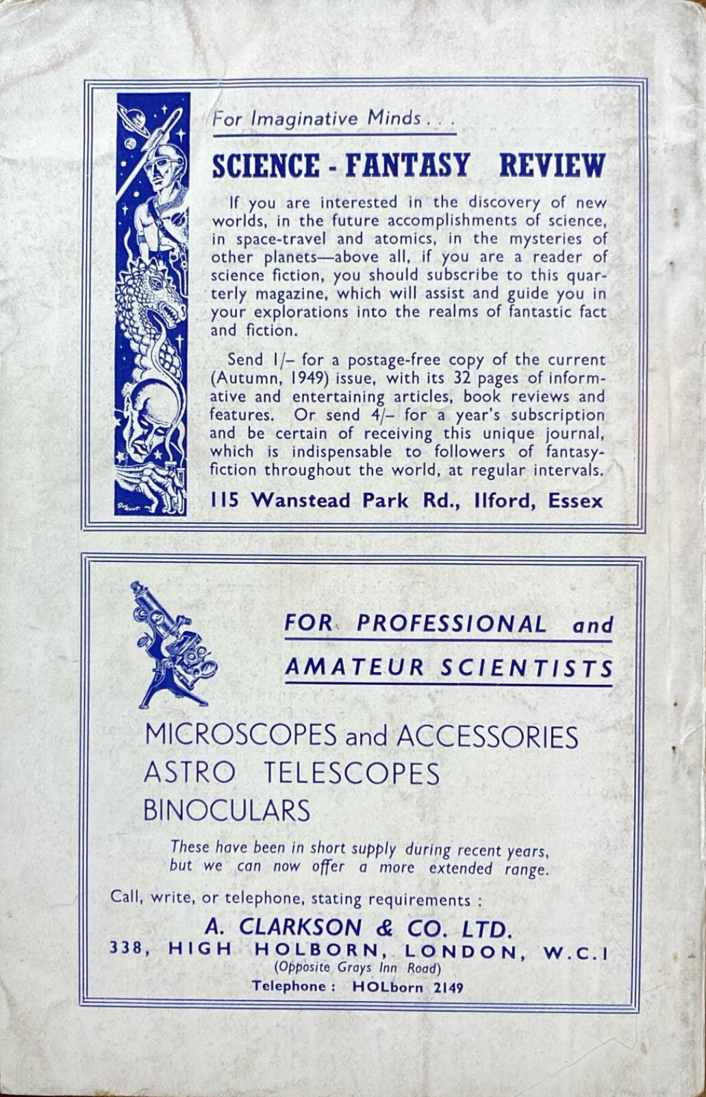 New Worlds Magazine Volume 2 No. 5 1949 British Import Science Fiction