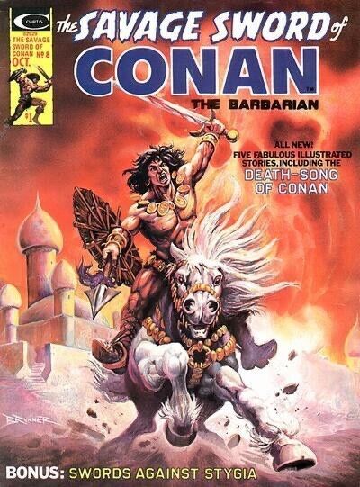 Marvel Magazine Savage Sword of Conan #8 Bronze Age 1975