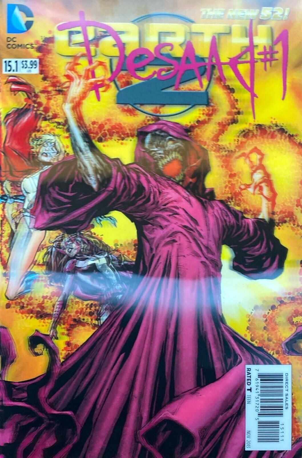 DC Comics Earth 2 #15.1 Modern Age 2013 Lenticular