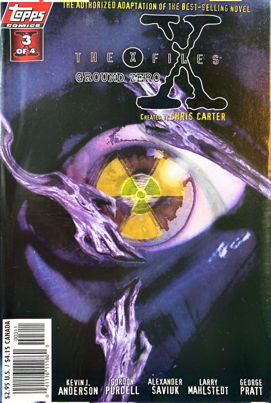 Topps Comics The X-Files: Ground Zero #1-4 Modern Age 1997