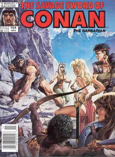 Marvel Magazine Savage Sword of Conan #154 Copper Age 1988