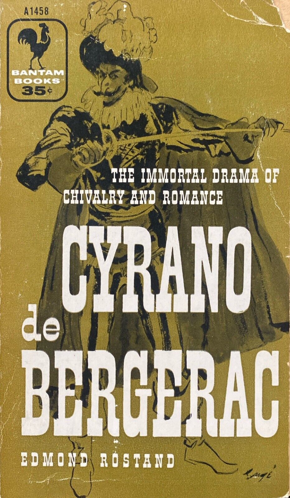 Cyrano de Bergerac by Edmond Rostand 1956 Bantam A1458 Paperback