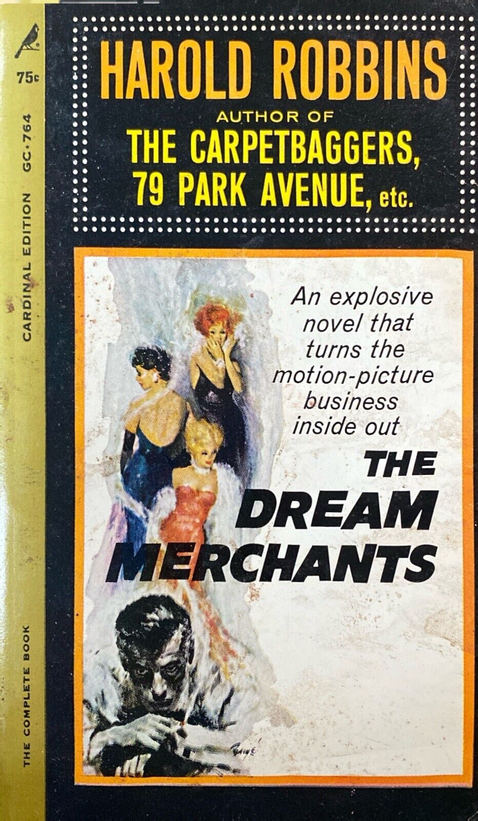 The Dream Merchants by Harold Robbins 1963 Pocket Cardinal GC-764 Paperback