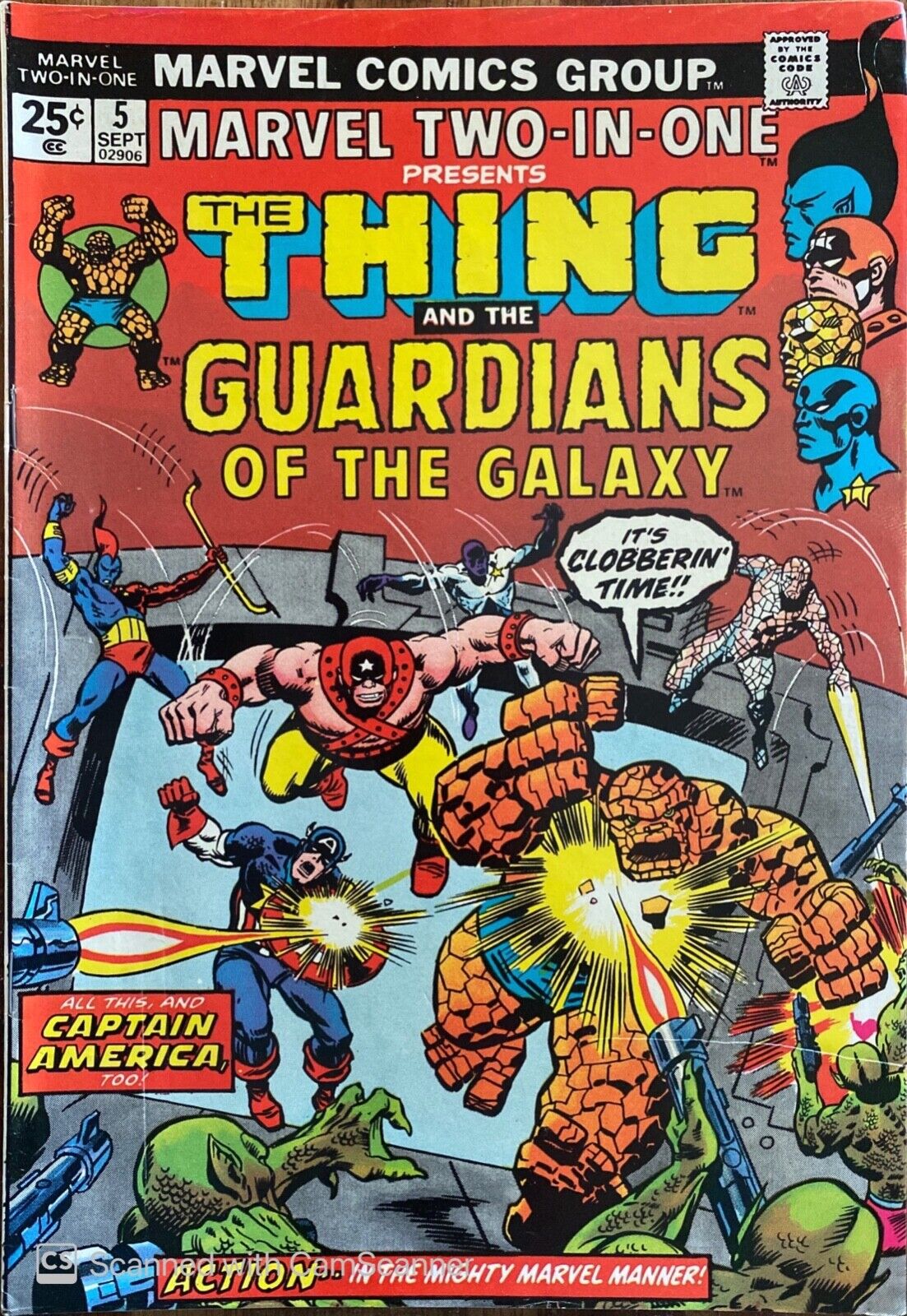 Marvel Comics Marvel Two-in-One #5 Bronze Age 1974 2nd Guardians of the Galaxy