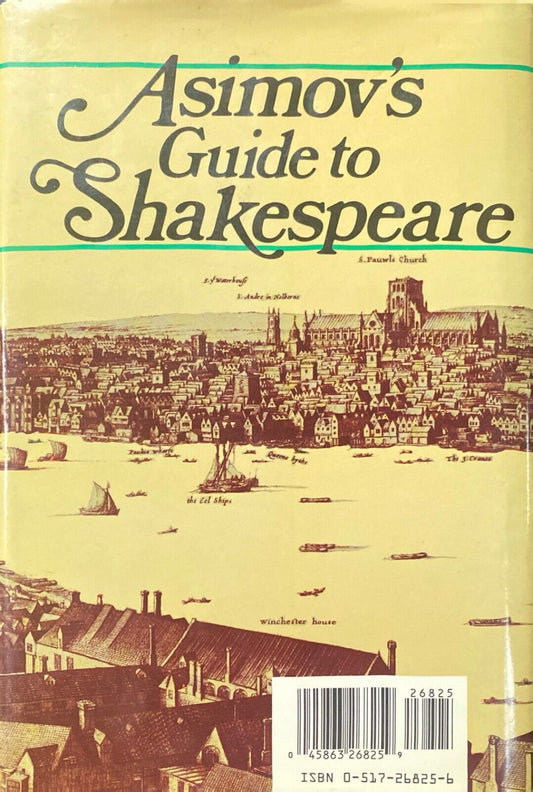 Asimov's Guide to Shakespeare by Isaac Asimov 1978 Avenel Hardcover