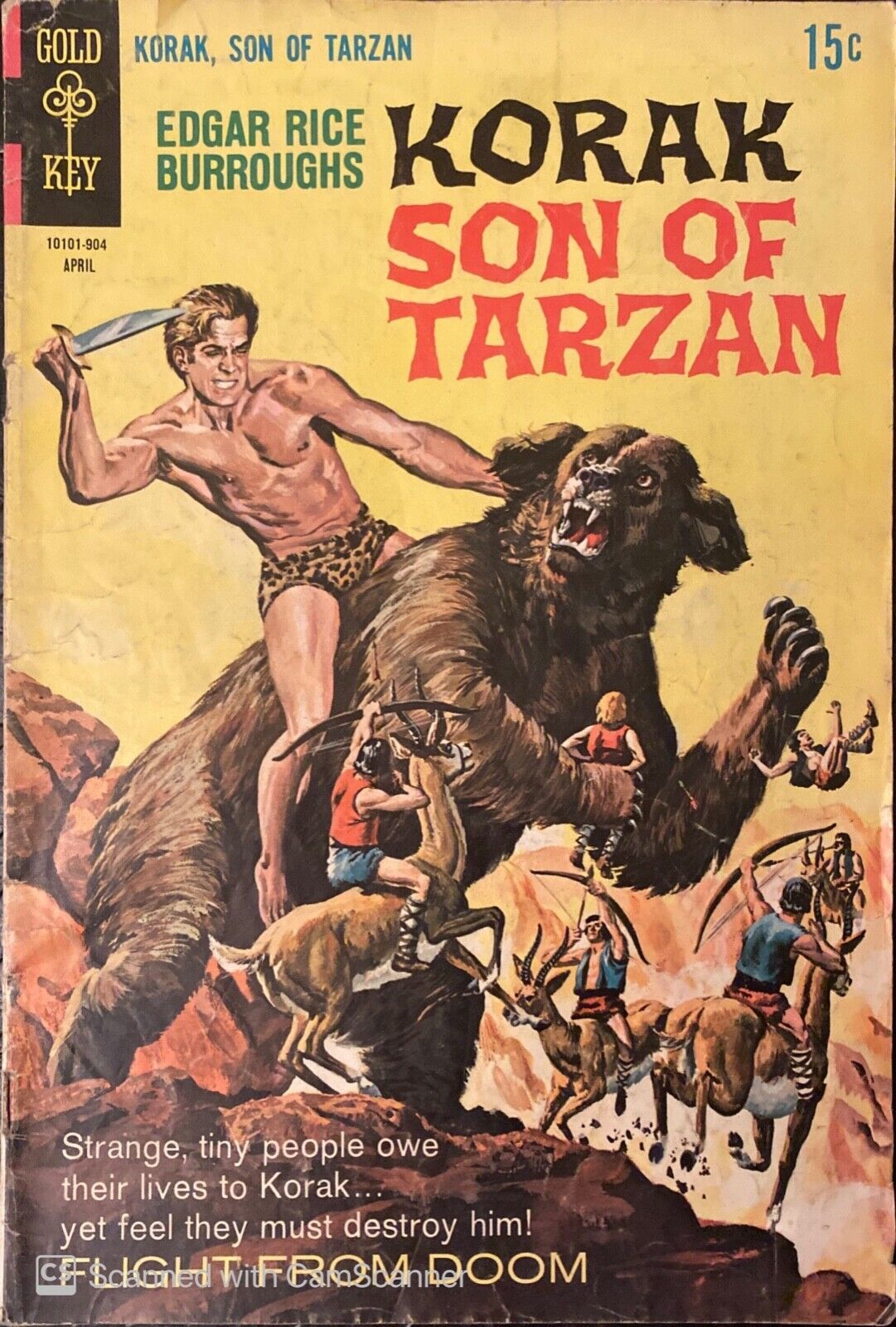 Gold Key Comics Korak Son of Tarzan #28 Silver Age 1969