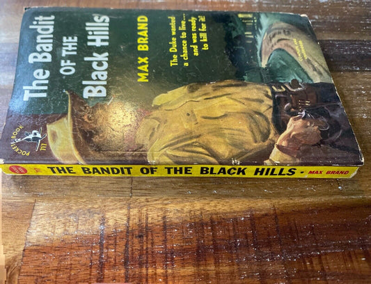 The Bandit of the Black Hills by Max Brand 1950 Pocket 717 Paperback First