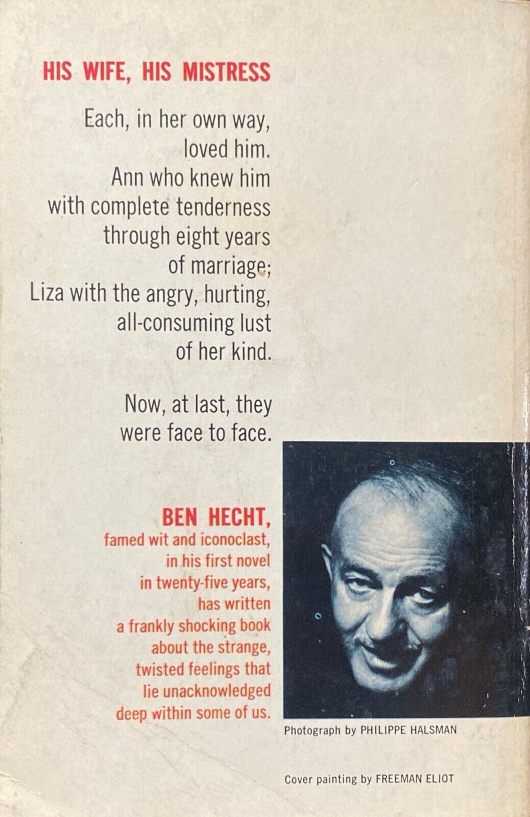 The Sensualists by Ben Hecht 1959 Dell D294 Paperback
