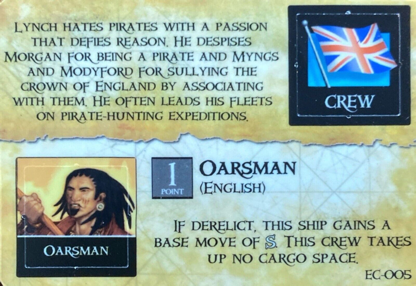 WizKids Pirates CSG of the Spanish Main EC-005 Governor Lynch/Oarsman (English)