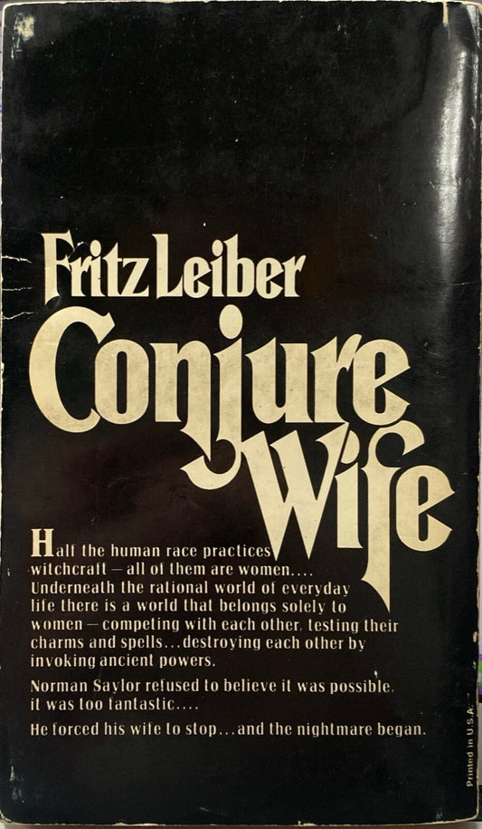 Conjure Wife by Fritz Leiber 1977 Ace Paperback
