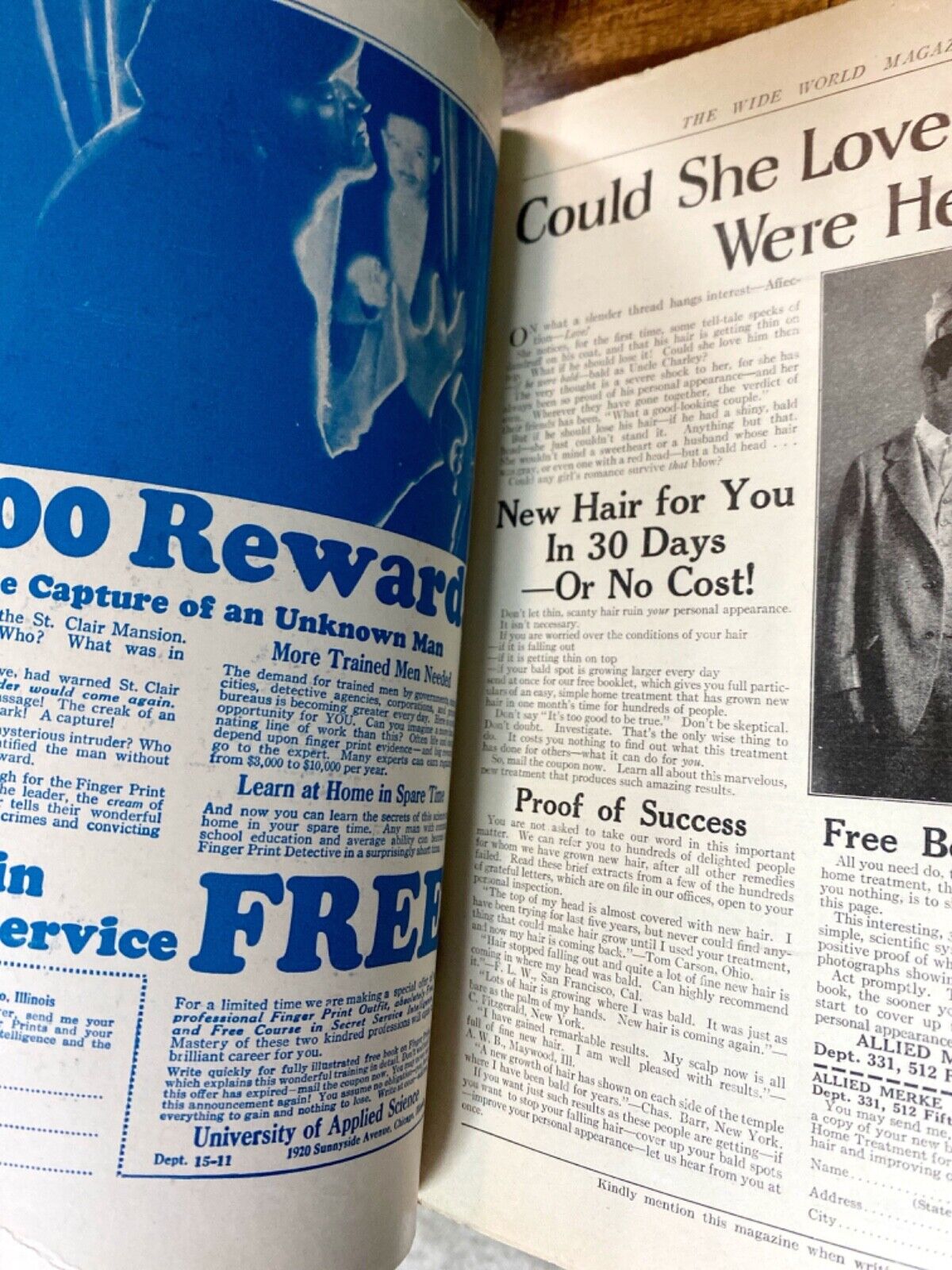 The Wide World Magazine No. 321 Vol. 54 January 1925 London Pulp