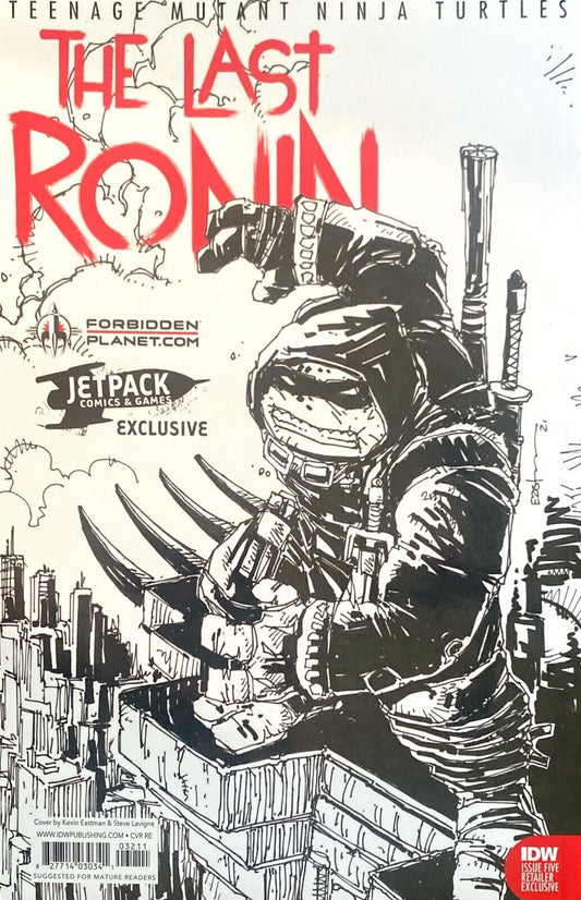 TMNT The Last Ronin #5 Retailer Exclusive Virgin Variant Signed Remarque Lavigne
