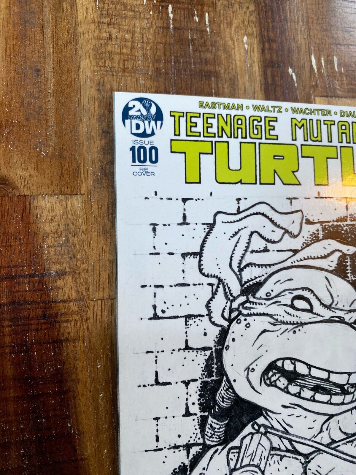IDW Teenage Mutant Ninja Turtles #100 David Petersen Original Art Michaelangelo