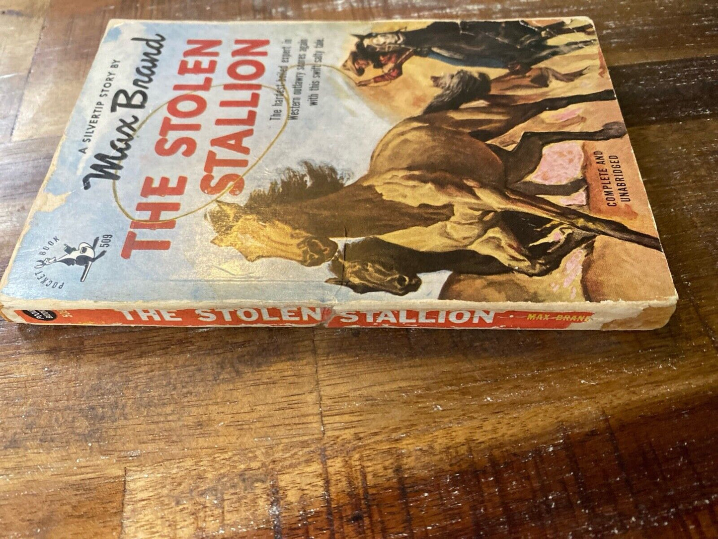 The Stolen Stallion by Max Brand 1948 Pocket 509 Paperback First