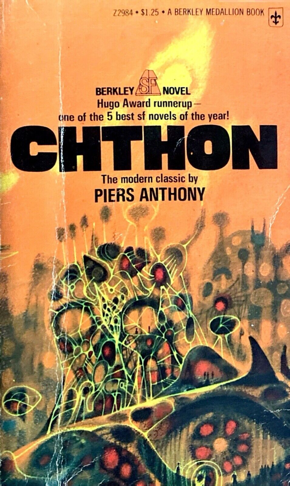 Chthon by Piers Anthony 1967 Berkley Medallion Z2984 Paperback