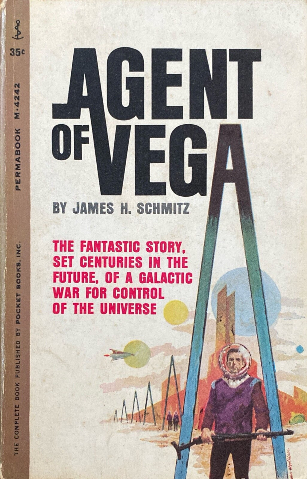 Agent of Vega by James H. Schmitz 1962 Permabook M-4242 Paperback