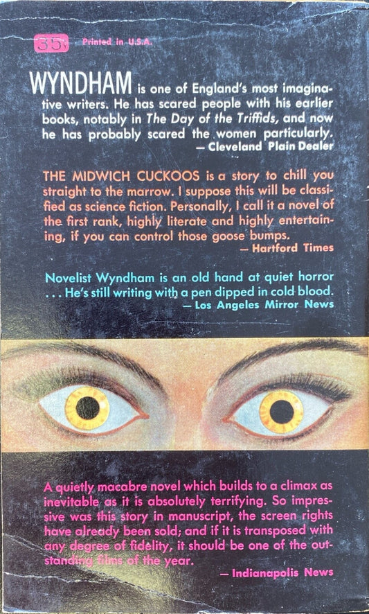 The Midwich Cuckoos by John Wyndham 1957 Ballantine 299K Paperback