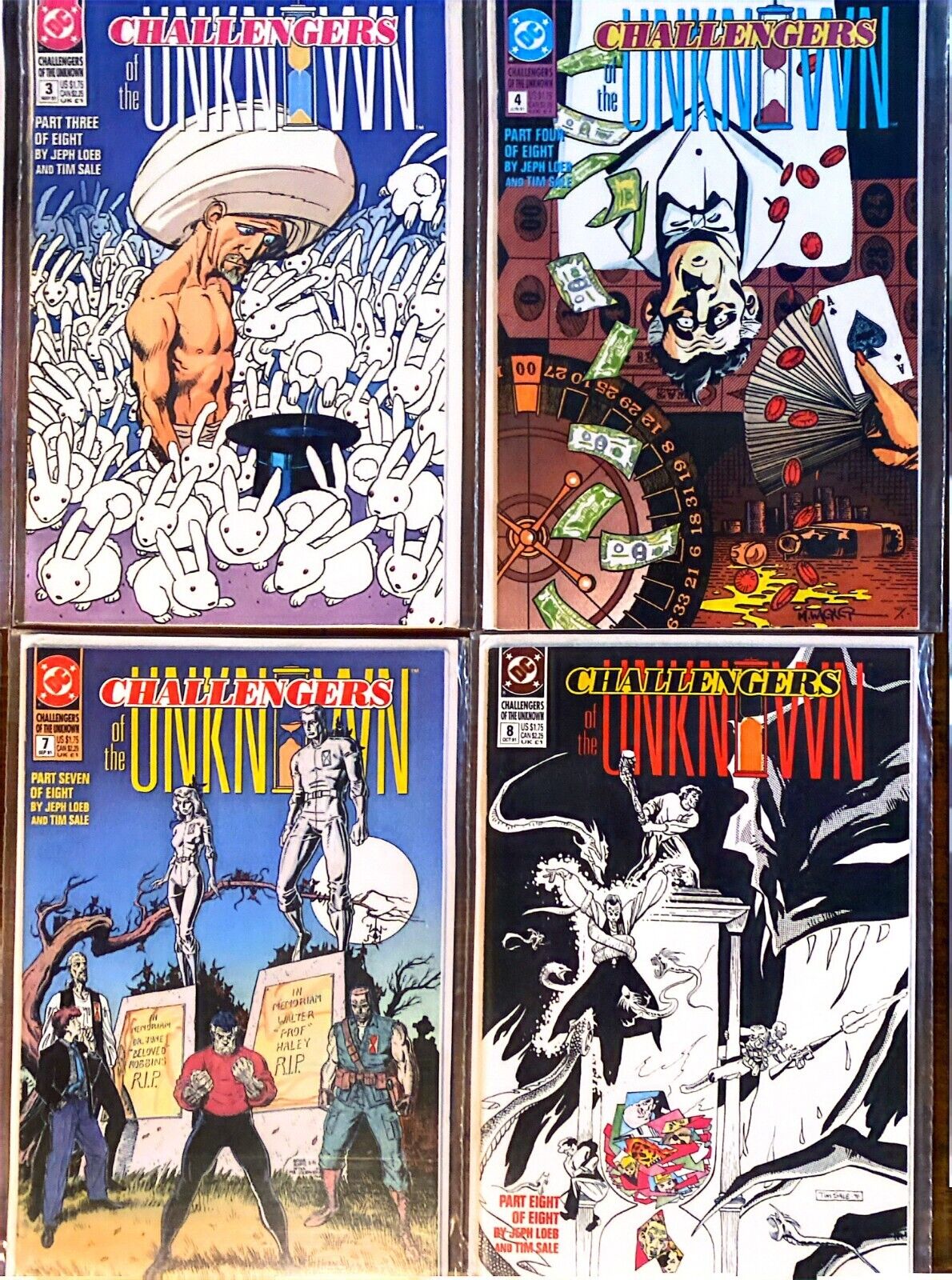 DC Comics Challengers of the Unknown #1-8 Copper Age 1991 Complete Loeb Sale