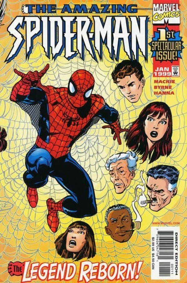 Marvel Comics Amazing Spider-man #1 Modern Age 1999 Sunburst Variant