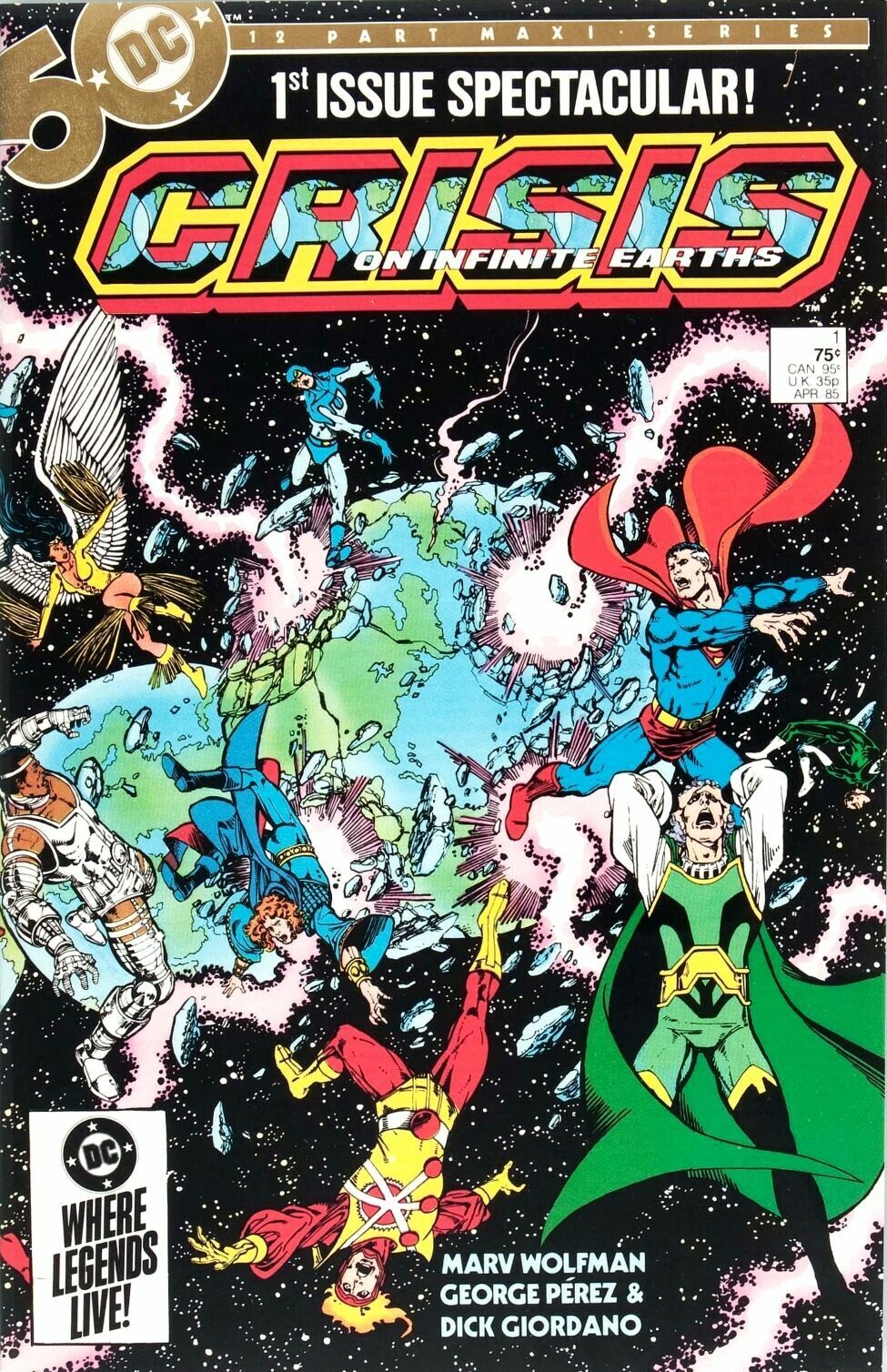 DC Comics Crisis On Infinite Earths #1 Copper Age 1985