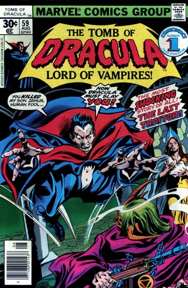 Marvel Comics Tomb of Dracula #59 Bronze Age 1977