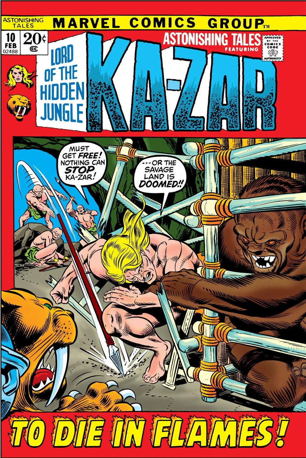 Marvel Comics Astonishing Tales #10 Bronze Age 1972