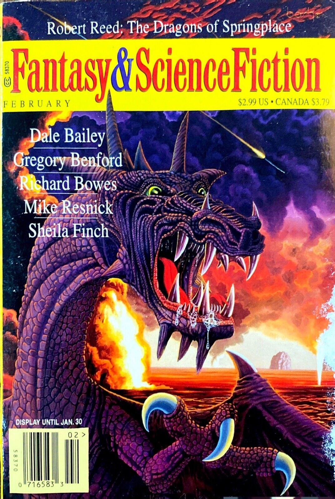 Fantasy & Science Fiction Vol. 92 No. 2 February 1997 Benford Resnick
